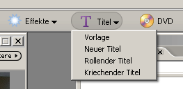 Öffnen des Titling-Fensters über die Schnellnavigation